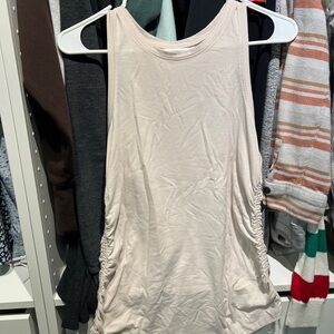 Apana Cream Ruched Tank Top
